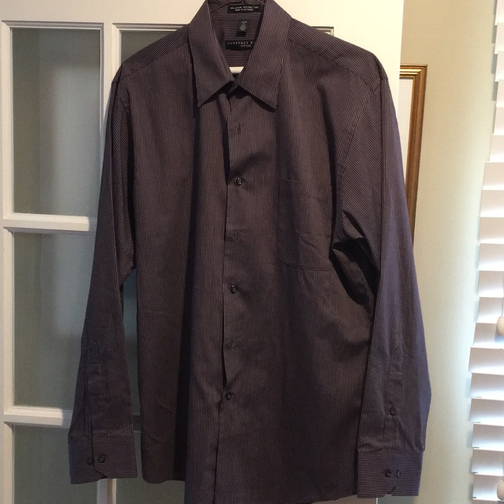 Geoffrey Beene wrinkle free fitted shirt